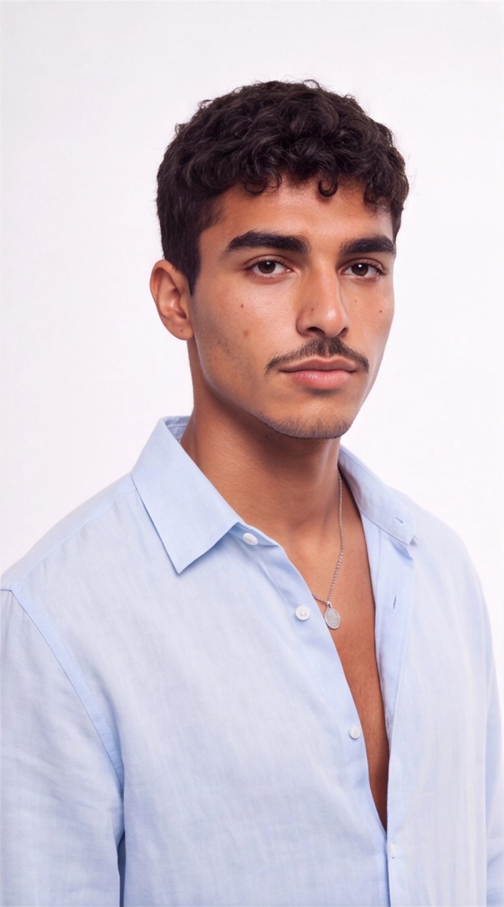 Baby Blue Linen Shirt