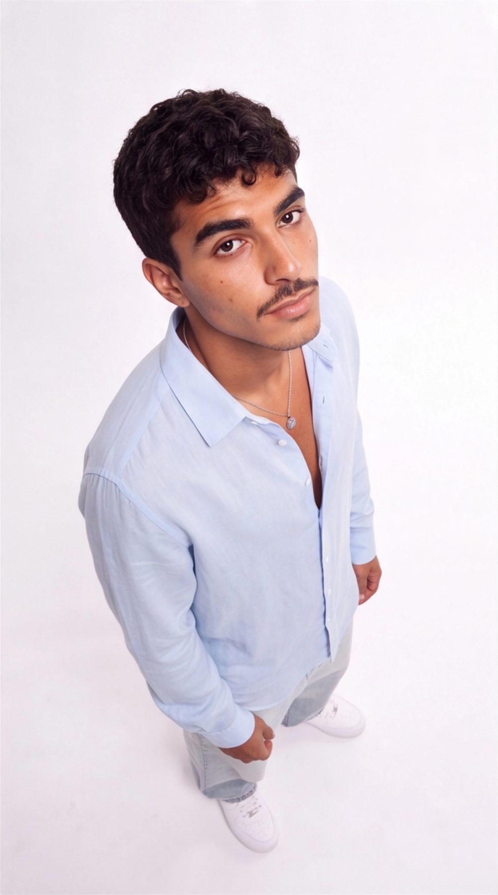 Baby Blue Linen Shirt