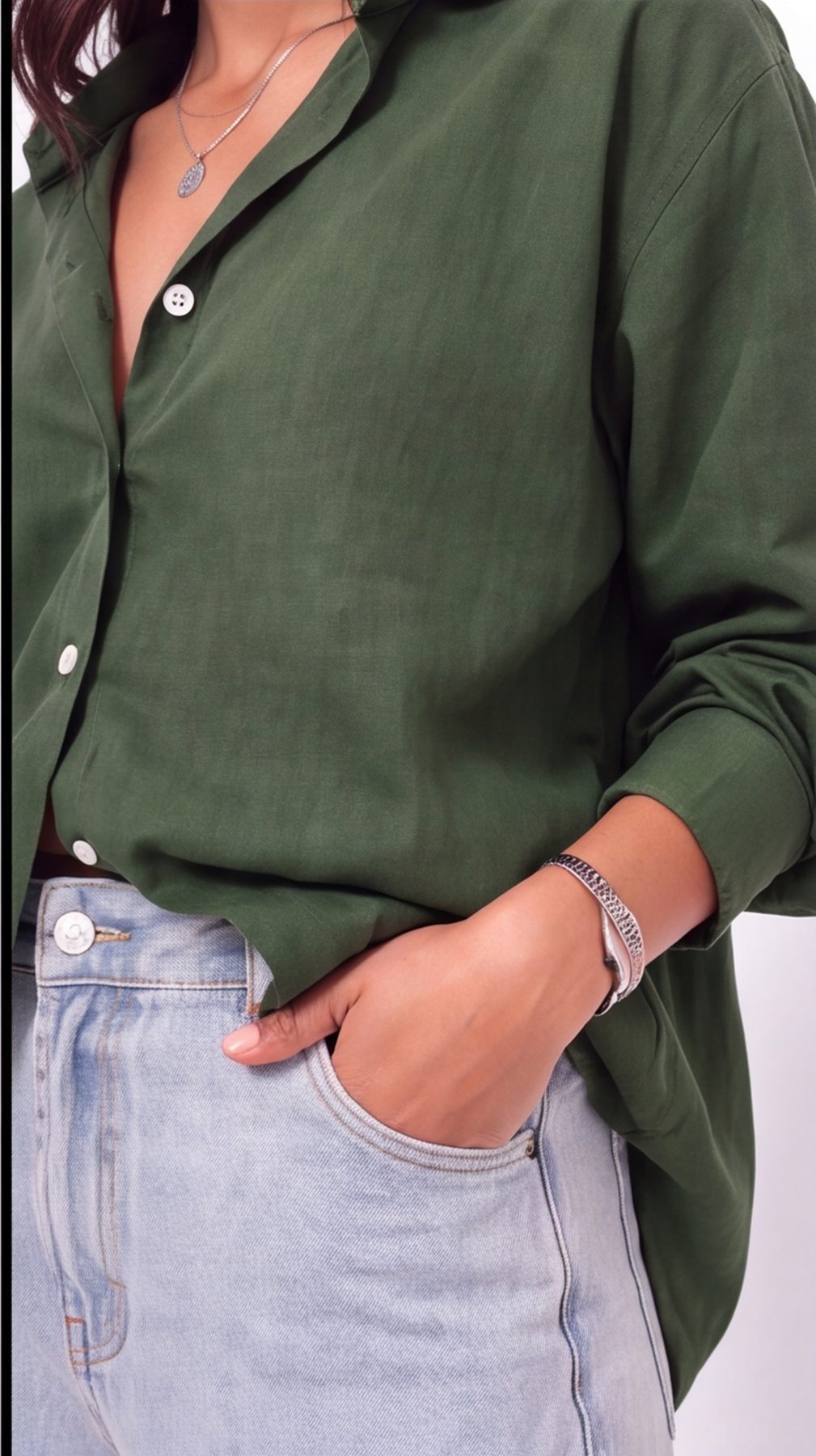 Green Linen Shirt