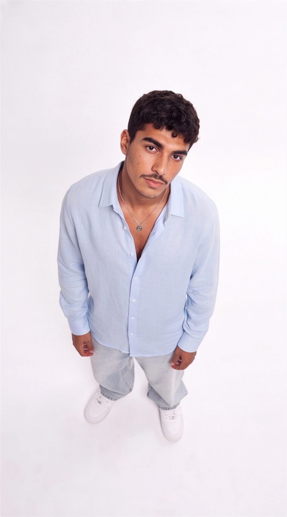 Baby Blue Linen Shirt