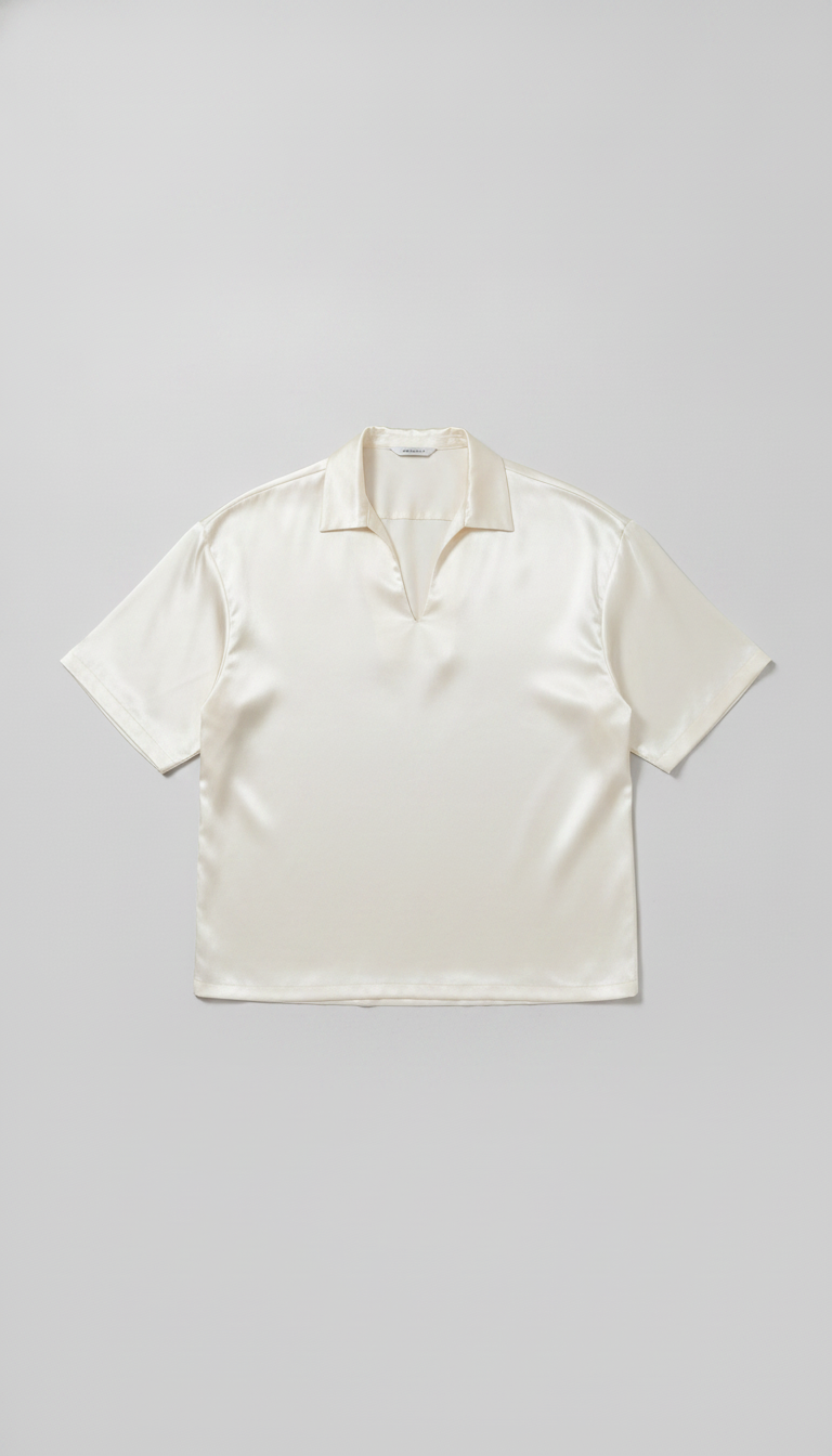 Carrera Off-White Gloss — flat lay front