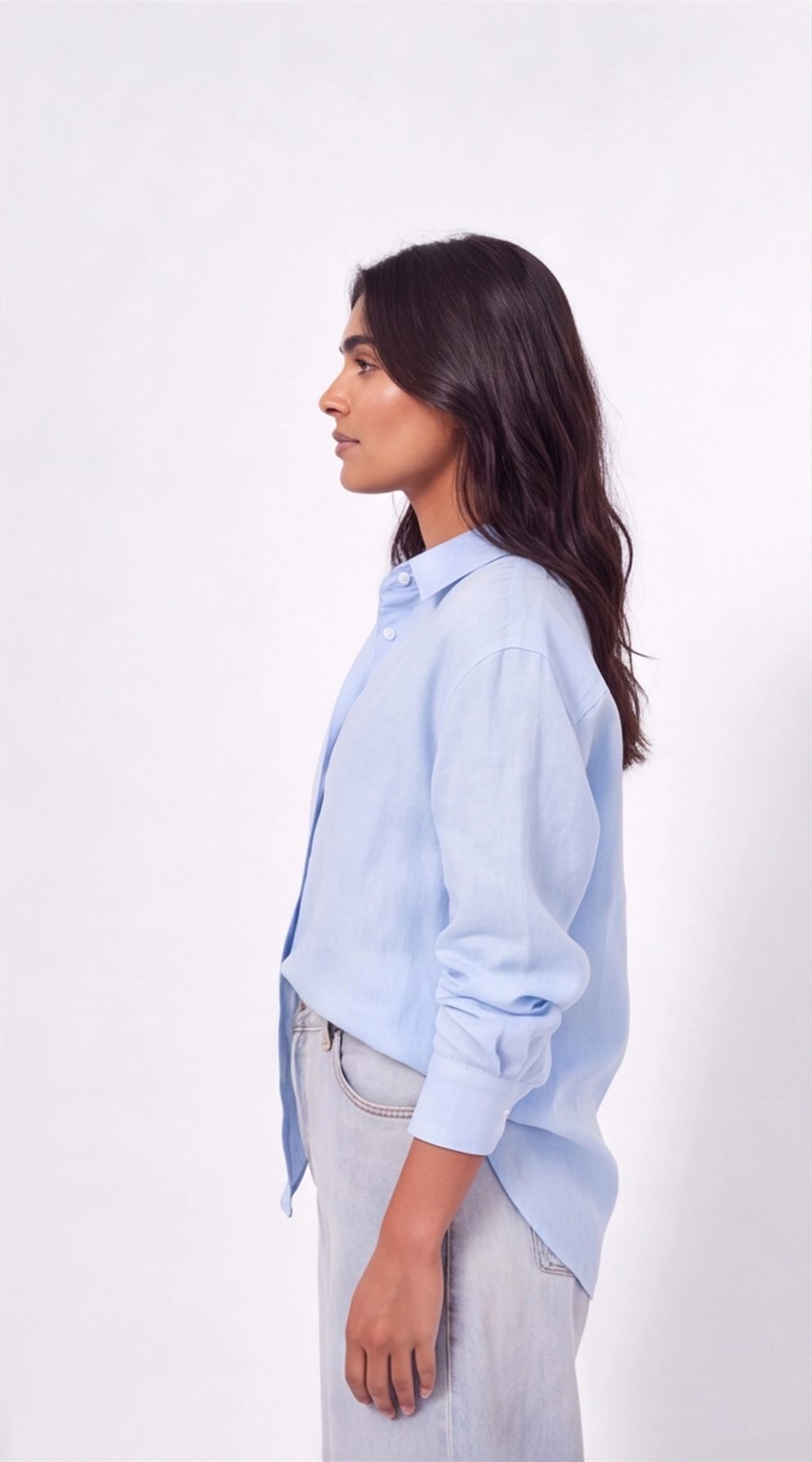 Baby Blue Linen Shirt