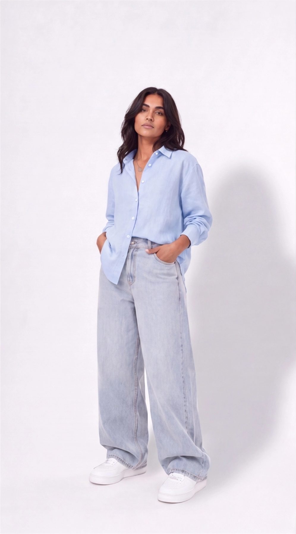 Baby Blue Linen Shirt