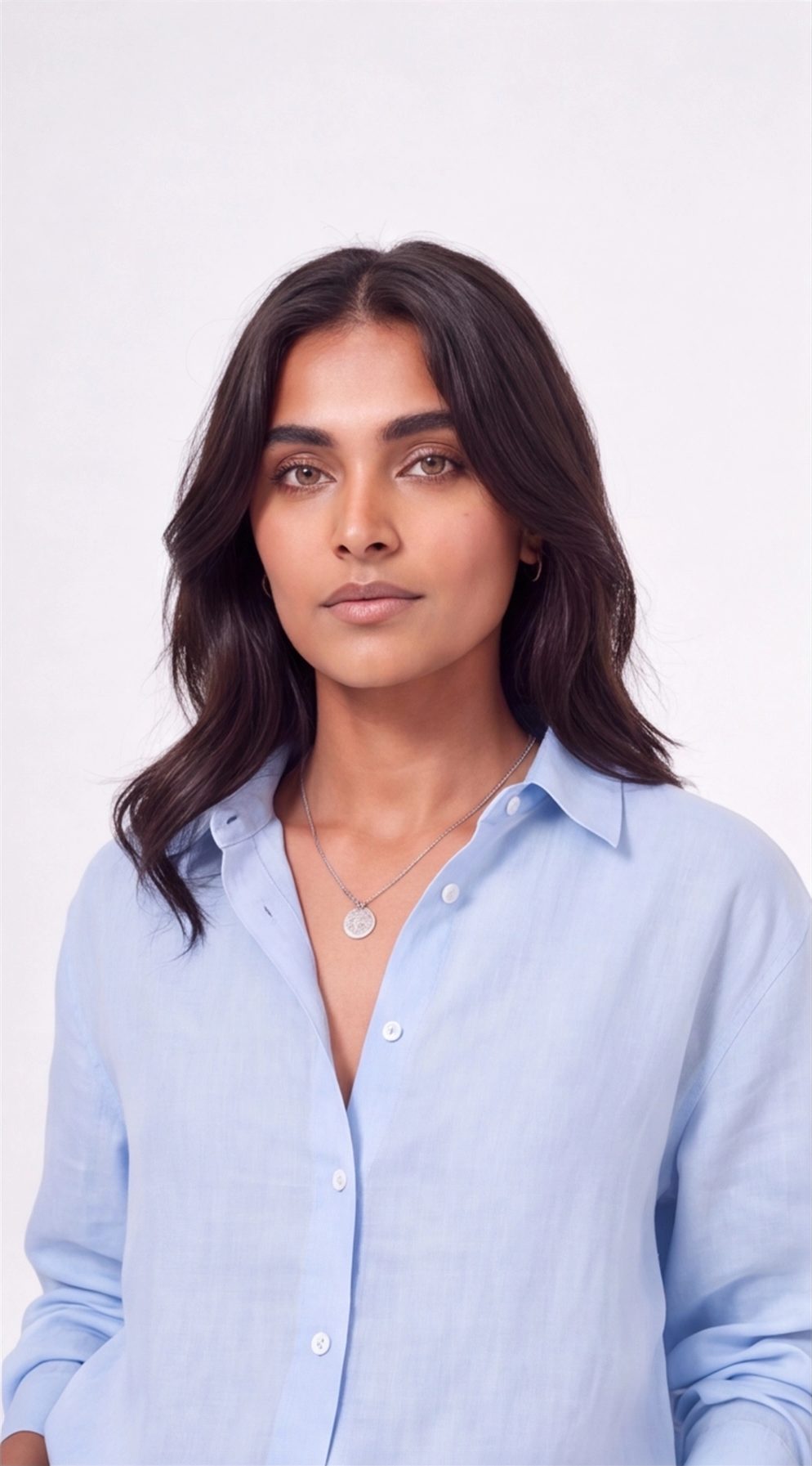 Baby Blue Linen Shirt