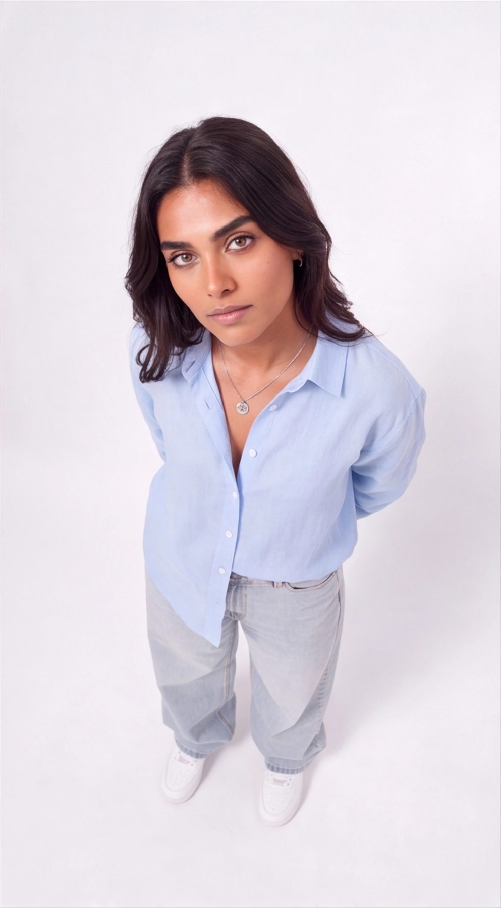 Baby Blue Linen Shirt