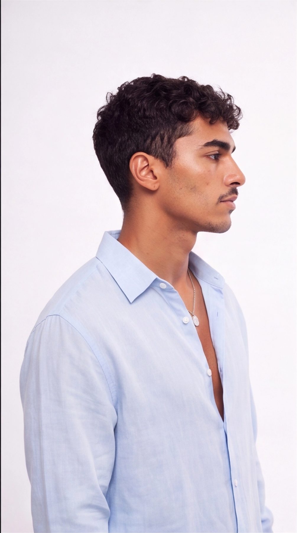 Baby Blue Linen Shirt