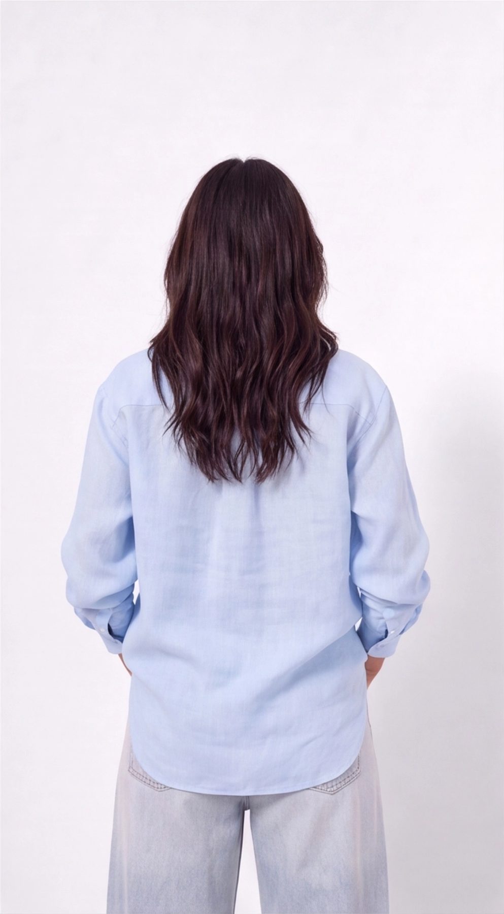 Baby Blue Linen Shirt