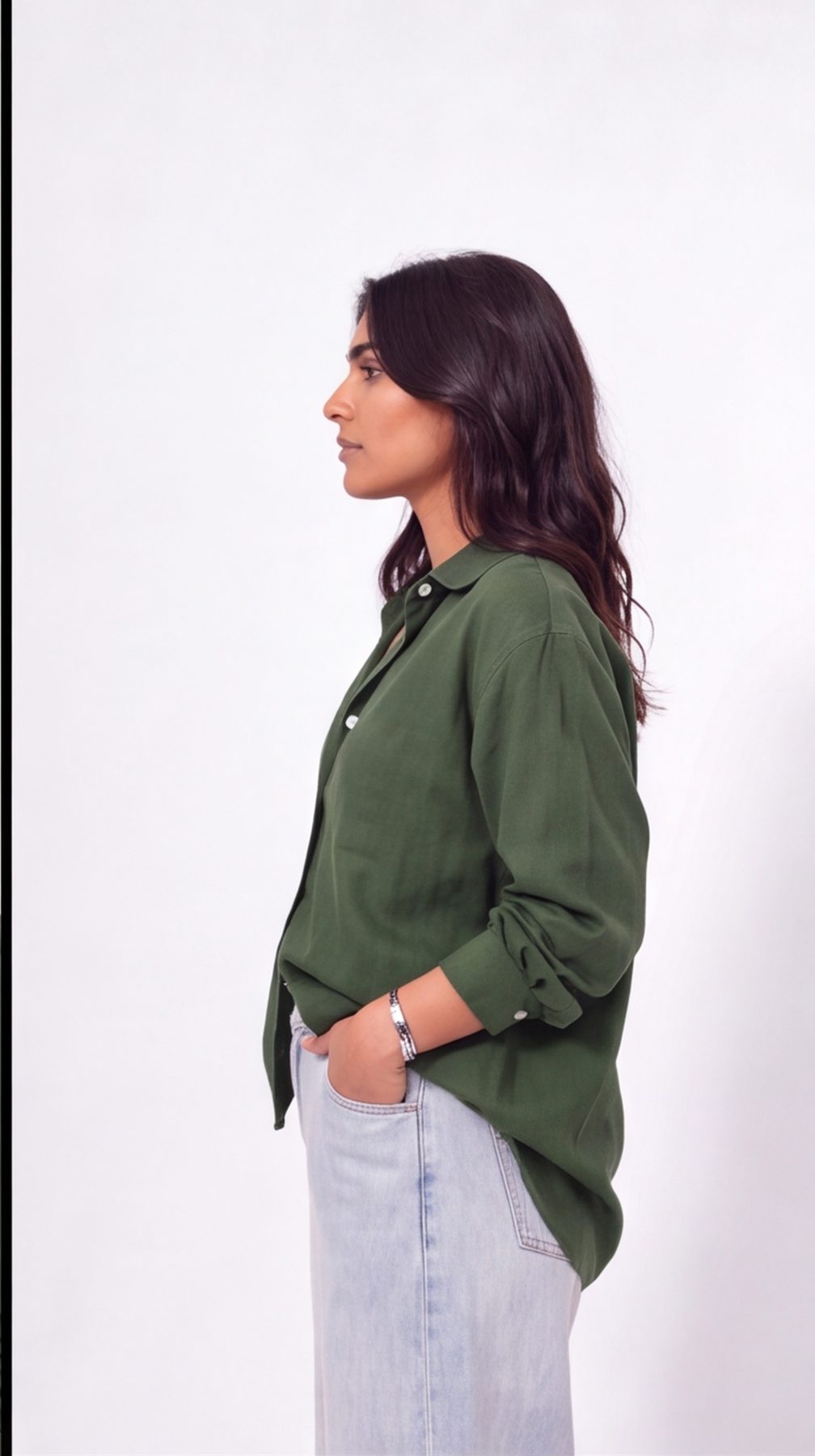 Green Linen Shirt