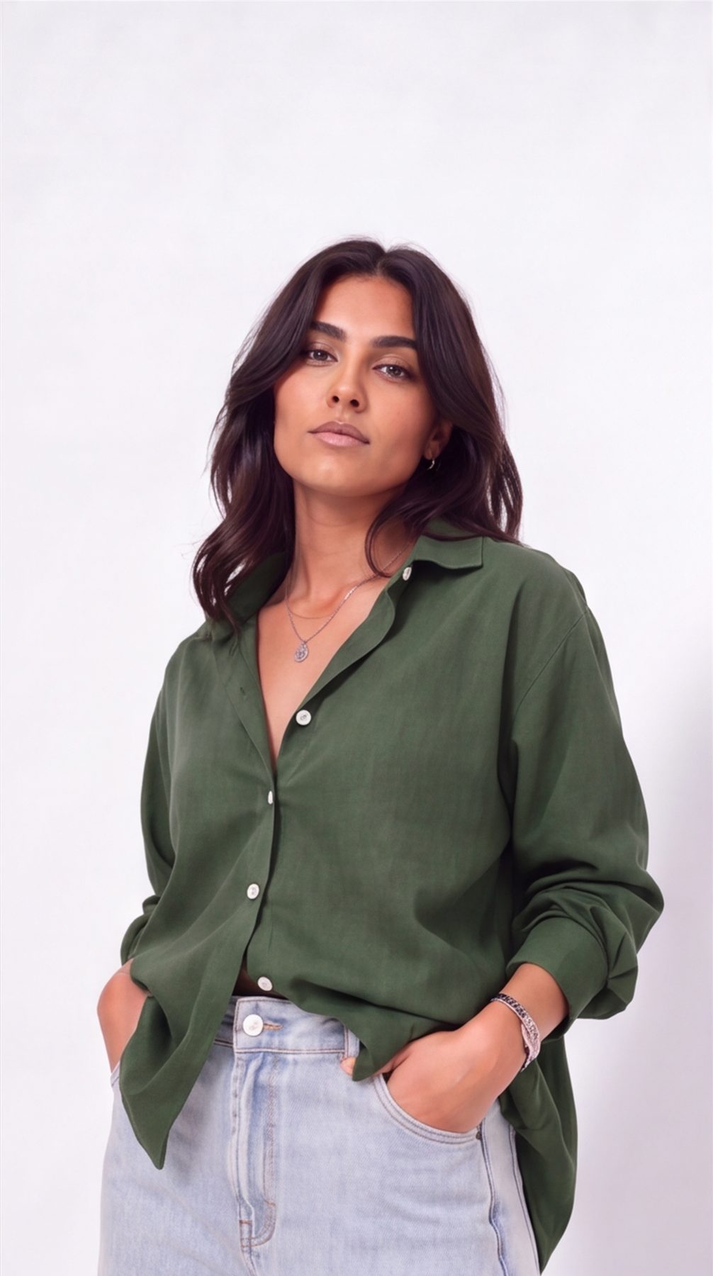 Green Linen Shirt