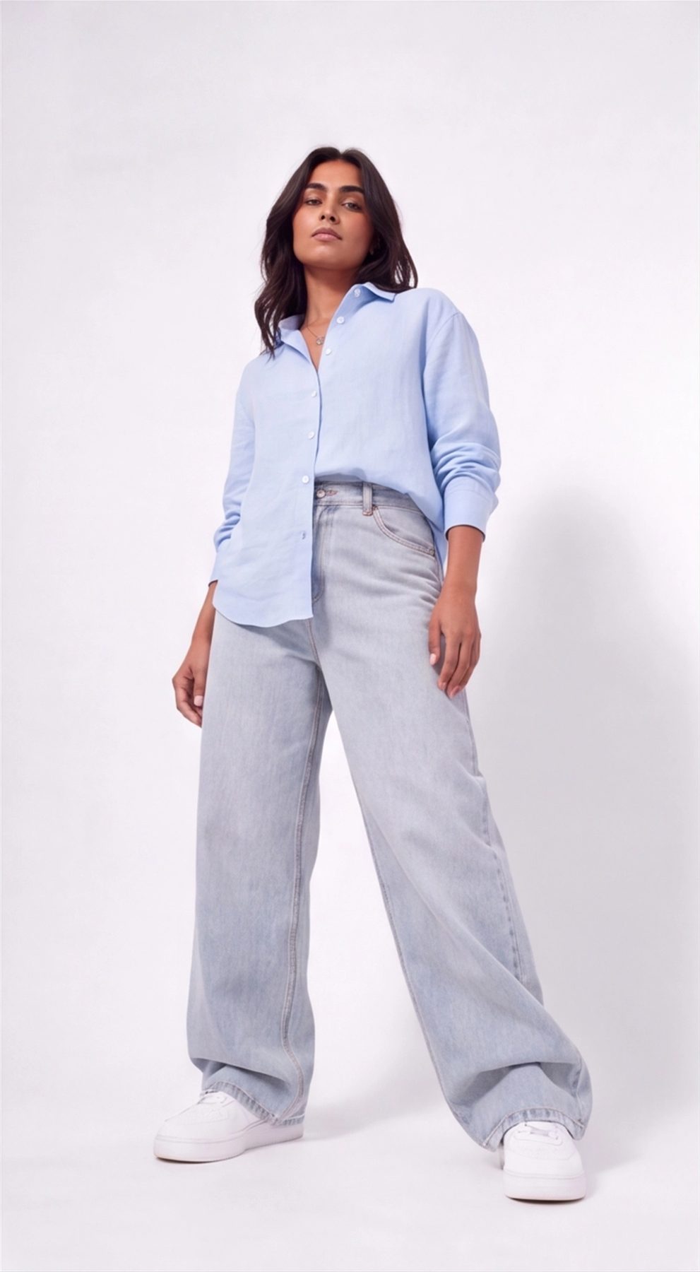 Baby Blue Linen Shirt